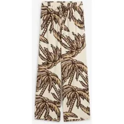 bonprix Marlenehose aus fließender Viskosebeige 48Damen