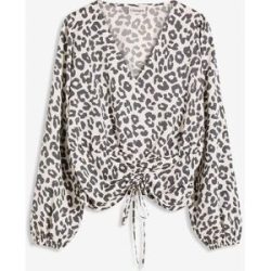bonprix Bluse mit Raffungweiß 44Damen