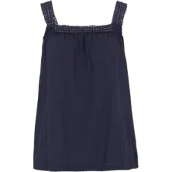 bonprix Lockeres Top aus reiner Baumwolleblau 36Damen