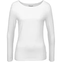 bonprix Figurbetontes Langarmshirtweiß 36Damen