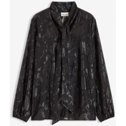 bonprix Schlupfbluse mit Stickereischwarz 46Damen