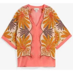 bonprix Tunikabluse aus feinem Seiden-Mixpink 54Damen