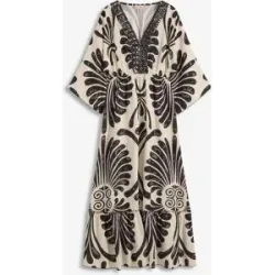 bonprix Maxikleid 1 tlg. für Frühling und Sommer, aus Viskose, Oversize Passform, mit Druck