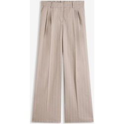 bonprix Nadelstreifen Marlenehose aus softem Viskose-Mixbraun 48Damen
