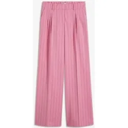 bonprix Nadelstreifen Marlenehose aus softem Viskose-Mixrosa 48Damen