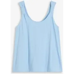 bonprix Tanktop aus reiner Bio-Baumwolleblau 52Damen