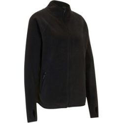 bonprix Fleecejacke mit Reißverschluss-Taschenschwarz 52Damen