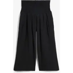 bonprix Capri-Hose aus softem Musselinschwarz 52Damen
