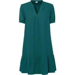 bonprix Minikleid aus Musselinpetrol 44Damen