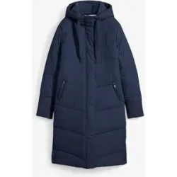 bonprix Steppmantel mit Teddyfutter in der Kapuzeblau 42Damen