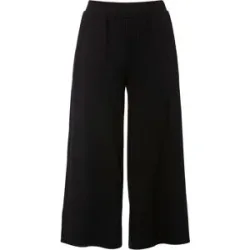bonprix Jersey-Hose aus Rippe mit Bequembundschwarz 36Damen