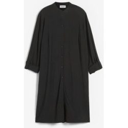 bonprix Longbluse gerade Passform, mit langem Arm, aus Viskose, mit Stehkragen