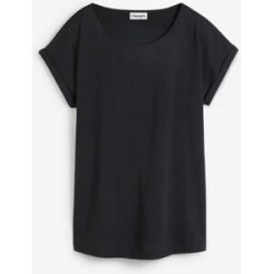 bonprix Shirt mit Seidenanteilschwarz 52Damen