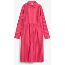 bonprix Kleid mit Hemdkragen aus reiner Baumwollerot 54Damen