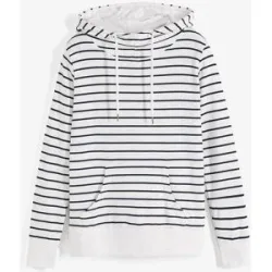 bonprix Hoodie aus Baumwoll-Mixweiß 44Damen