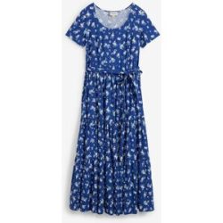 bonprix Maxikleid aus reiner Baumwolle, Loose Fit, Kurzarm-Design, mit Allover-Muster
