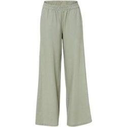 bonprix Palazzohose aus Leinen und Viskose, Loose Fit Passform, mit Smock-Bund