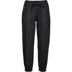 bonprix 7/8-Hose aus luftigem Leinen-Mixschwarz 38Damen