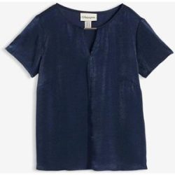 bonprix Tunika aus feinem Satinblau 44Damen