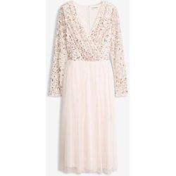 bonprix Cocktailkleid mit Paillettenstickereirosa 40Damen