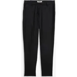 bonprix verkürzte Hose aus reinem Leinenschwarz 40Damen