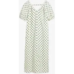 bonprix Kleid aus reinem Leinenweiß 40Damen