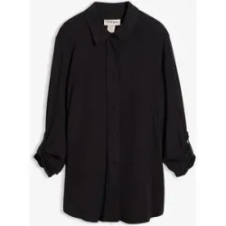 bonprix Jersey-Shirtbluse, langschwarz 48Damen