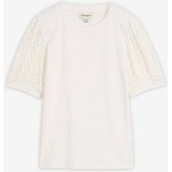 bonprix Shirt aus Baumwoll-Mixweiß 48Damen