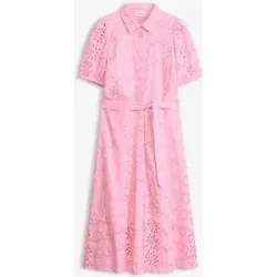 bonprix Lochstickerei-Blusenkleid aus reiner Baumwollerosa 42Damen