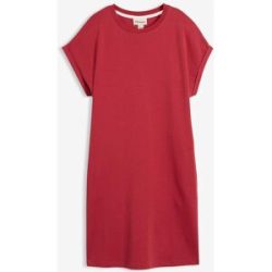bonprix Shirtkleid aus schwerer reiner Bio-Baumwollerot 44Damen