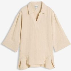 bonprix Tunika aus softem Viskose-Mixbeige 44Damen