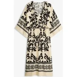bonprix Midikleid aus fließendem Viskoe-Mixbeige 46Damen
