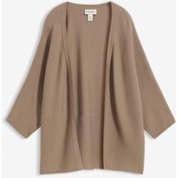 bonprix Oversize Ripp-Strickjacke aus Viskose-Mixbraun 44Damen