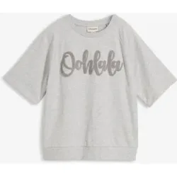 bonprix Sweatshirt aus Baumwoll-Mixgrau 48Damen