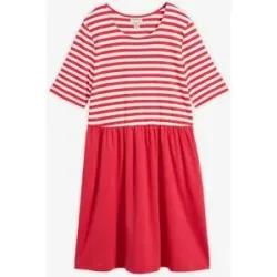 bonprix Shirtkleid aus reiner Baumwollerot 48Damen