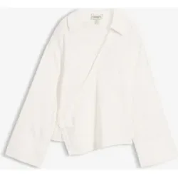 bonprix Asymmetrische Bluse aus Viskose-Mixweiß 48Damen