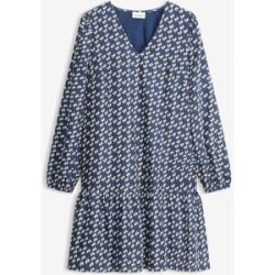 bonprix Minikleid aus strukturiertem Crinkleblau 46Damen