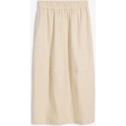 bonprix Midirock aus leichtem Leinen-Mixbeige 44Damen