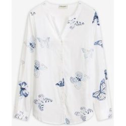 bonprix Druckbluse 1 figurumspielende Tunika-Passform, aus Viskose, Krempelärmel
