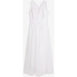 bonprix Brautkleid aus Tüll und Spitzeweiß 36Damen