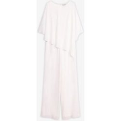bonprix Overall aus feinem Chiffonweiß 52Damen
