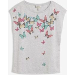 bonprix T-Shirt Slim fit Passform, Kurzarm mit kleinen Flügelärmeln