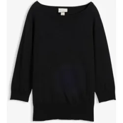 bonprix Pullover mit Seidenanteilschwarz 36Damen