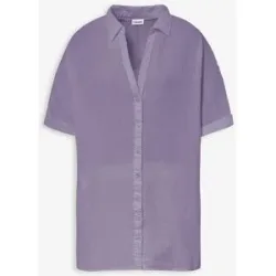 bonprix Oversize-Longbluse aus softem Musselinlila 52Damen