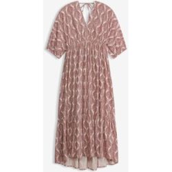 bonprix Midikleid aus fließender Viskoserot 52Damen