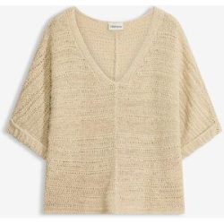bonprix Grobstrick-Pullover in Bändchengarnbeige 40Damen