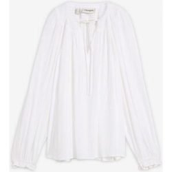 bonprix Tunikabluse mit Crinkle-Effektweiß 46Damen
