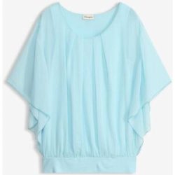 bonprix Chiffonbluse mit Fledermausärmelblau 46Damen