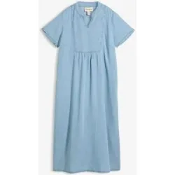 bonprix Kleid aus Lyocellblau 46Damen