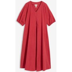bonprix Midikleid aus reiner Baumwollerot 52Damen